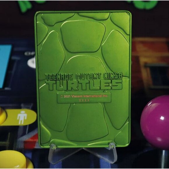 Teenage Mutant Ninja Turtles Metal Card Green And Gold Ingots Figurine Set Of 2 - Picture 6 of 9